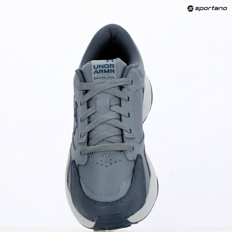 Încălțăminte de antrenament pentru bărbați Under Armour Edge Leather gravel/blue fog/blackout navy 9