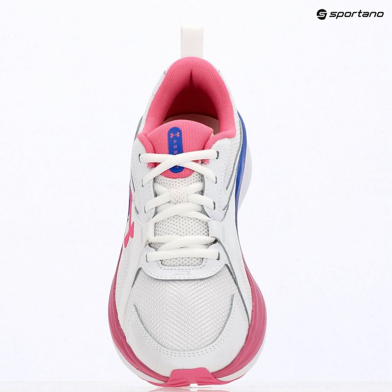 Încălțăminte de alergare pentru femei Under Armour Assert 11 white/pink frenzy/pink frenzy 9