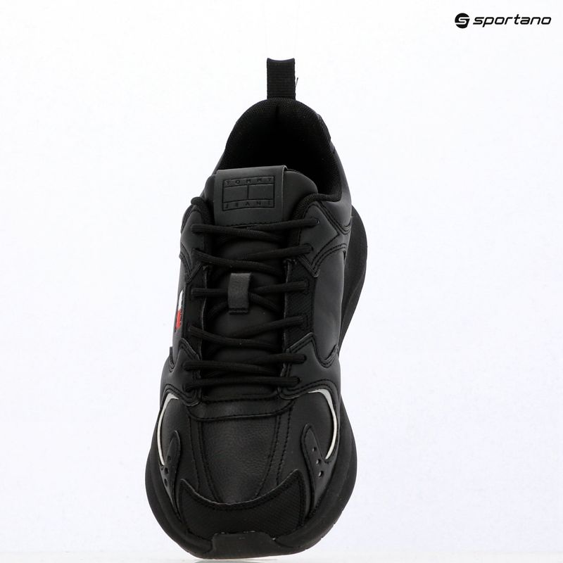 Încălțăminte pentru bărbați Tommy Jeans Runn Leather triple black 9