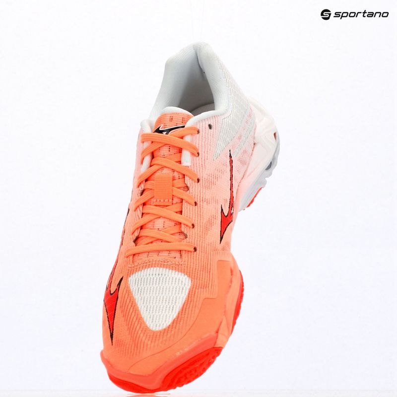 Încălțăminte de volei Mizuno Wave Lightning Elite flamingo coral/lava orange/white 7