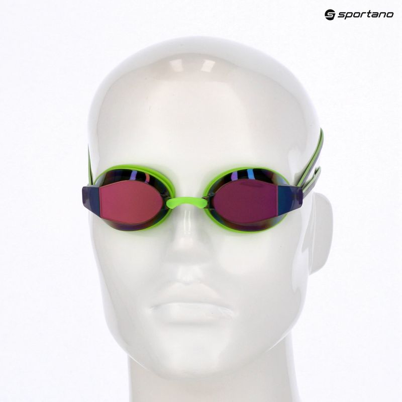 Ochelari înot TYR Blackops 140 Ev Racing Mirrored bright green/black 6