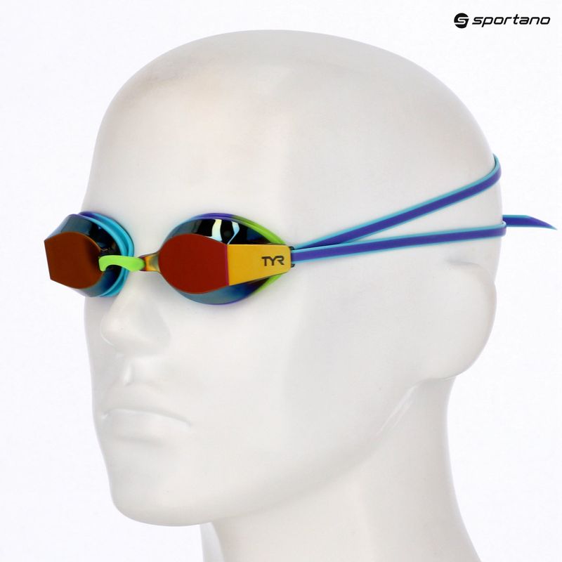 Ochelari de înot pentru copii TYR Blackops 140 Ev Racing Mirrored purple/multi 6