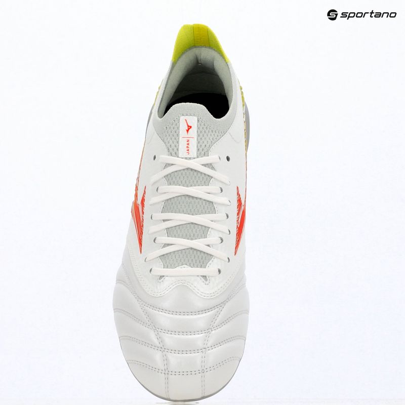 Încălțăminte de fotbal Mizuno Morelia Neo V β Japan AG white/lava orange/evening primrose 7