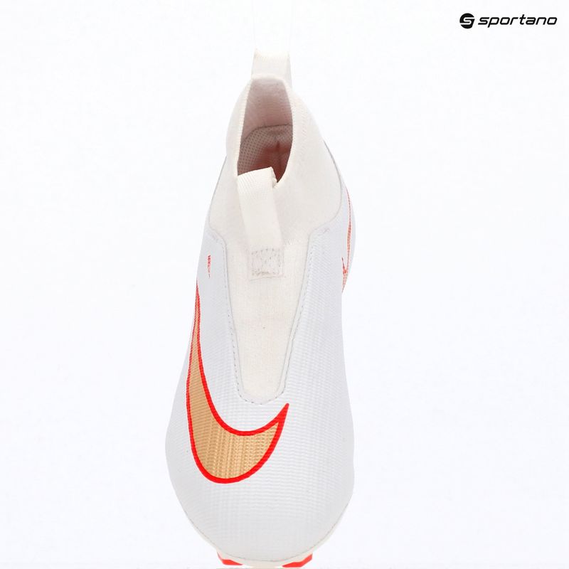 Încălțăminte de fotbal pentru copii Nike Jr. Mercurial Superfly 11 Academy white/bright crimson/blur 9