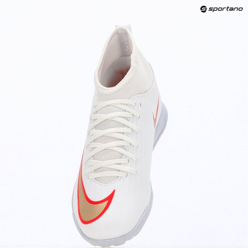 Încălțăminte de fotbal pentru copii Nike Jr. Mercurial Superfly 11 Club white/bright crimson/blur 8