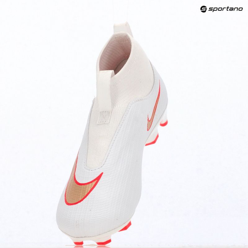 Încălțăminte de fotbal pentru copii Nike Jr. Mercurial Superfly 11 Academy white/bright crimson/blur 9