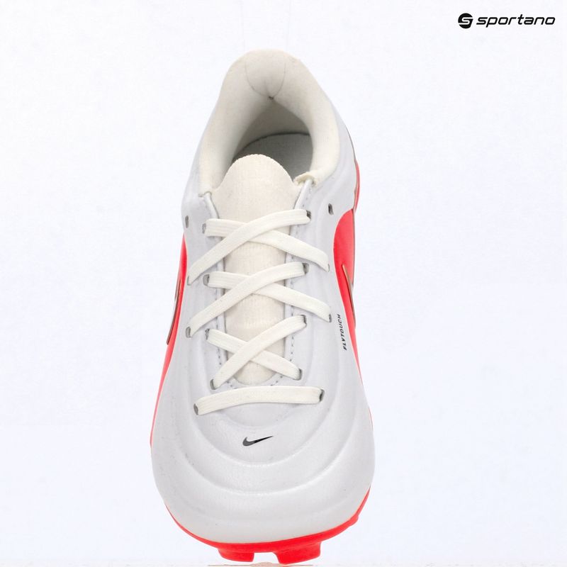 Încălțăminte de fotbal pentru copii Nike Jr. Tiempo Maestro Academy white/bright crimson/blur 8