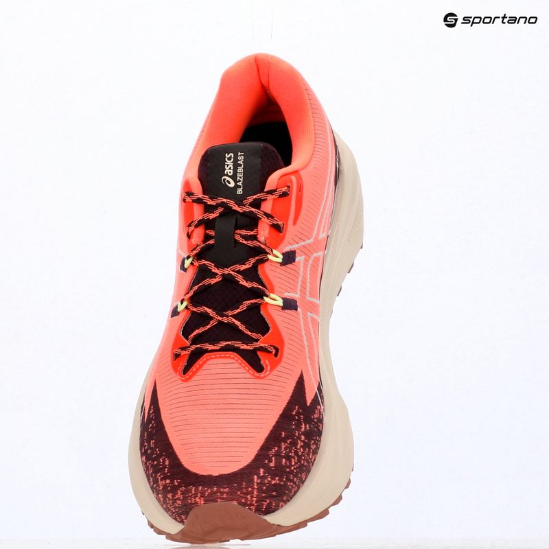 Pantofi de alergare bărbați Asics Blazeblast sun coral/dark aubergine 17