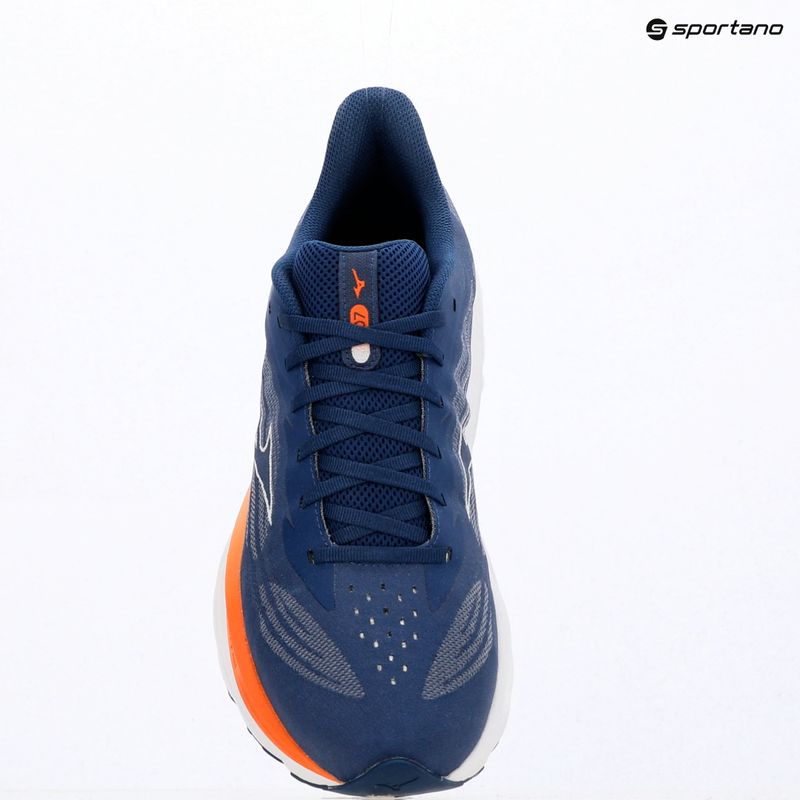 Încălțăminte de alergare pentru bărbați Mizuno Wave Skyrise 7 estate blue/white/coral rose 7