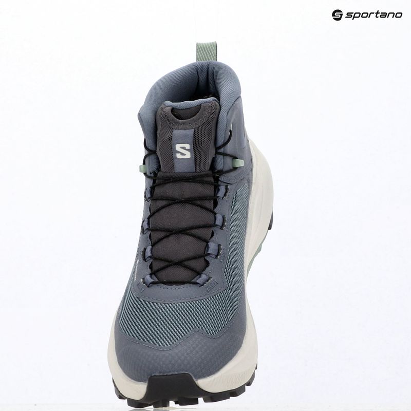 Încălțăminte de drumeție pentru femei Salomon Genesis Mid GTX grisaille/green milieu 15