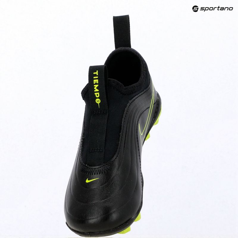 Încălțăminte de fotbal pentru copii Nike Tiempo Maestro Flex Jr FG/MG PS black/volt/black 16