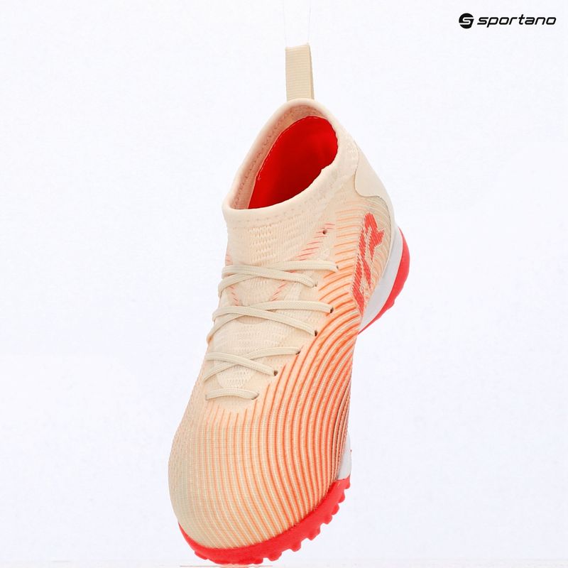 Încălțăminte de fotbal pentru copii PUMA Future 9 Match TT+ Mid Jr sugared almond/puma white/ultra red/puma black 8