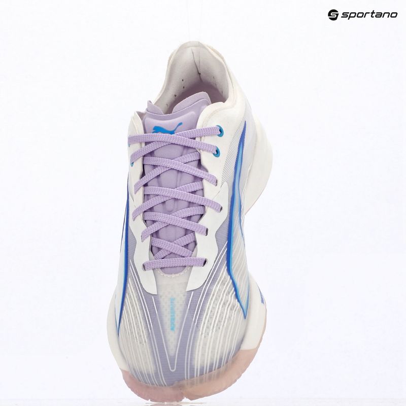 Încălțăminte de handbal PUMA Accelerate Nitro SQD 5 puma white/royal sapphire/light lavender 9