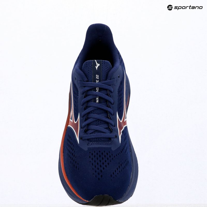 Încălțăminte de alergare pentru bărbați Mizuno Wave Inspire 22 beacon blue/tomato puree/firecracker 14
