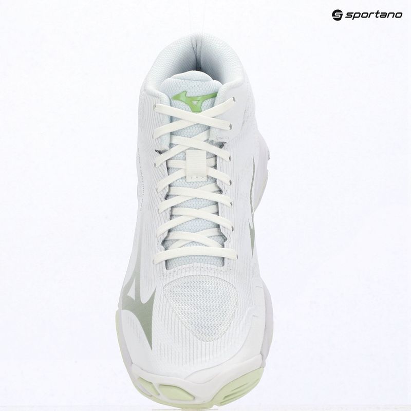Încălțăminte de volei pentru femei Mizuno Wave Lightning Pro Mid white/aqua gray/ambrosia 15