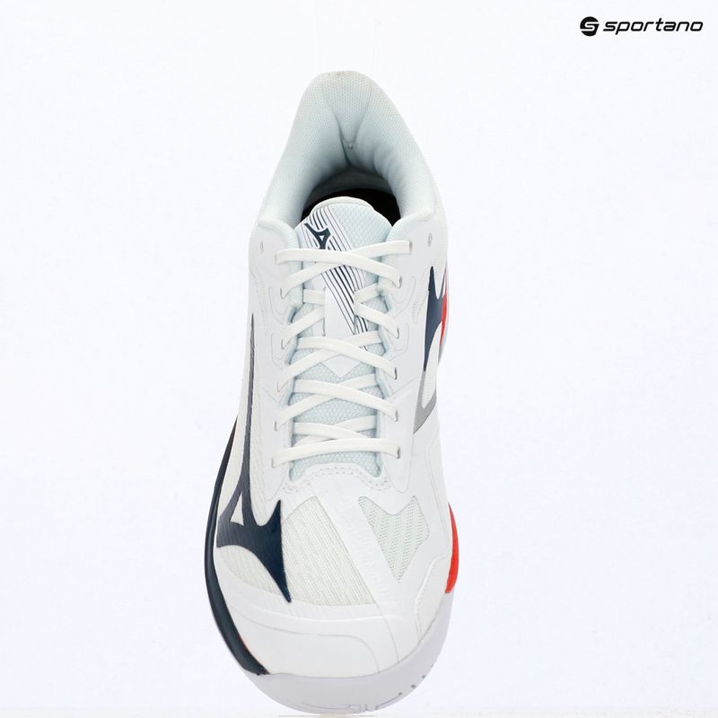 Încălțăminte de tenis pentru bărbați Mizuno Wave Exceed Court AC white/insignia blue/orange 14