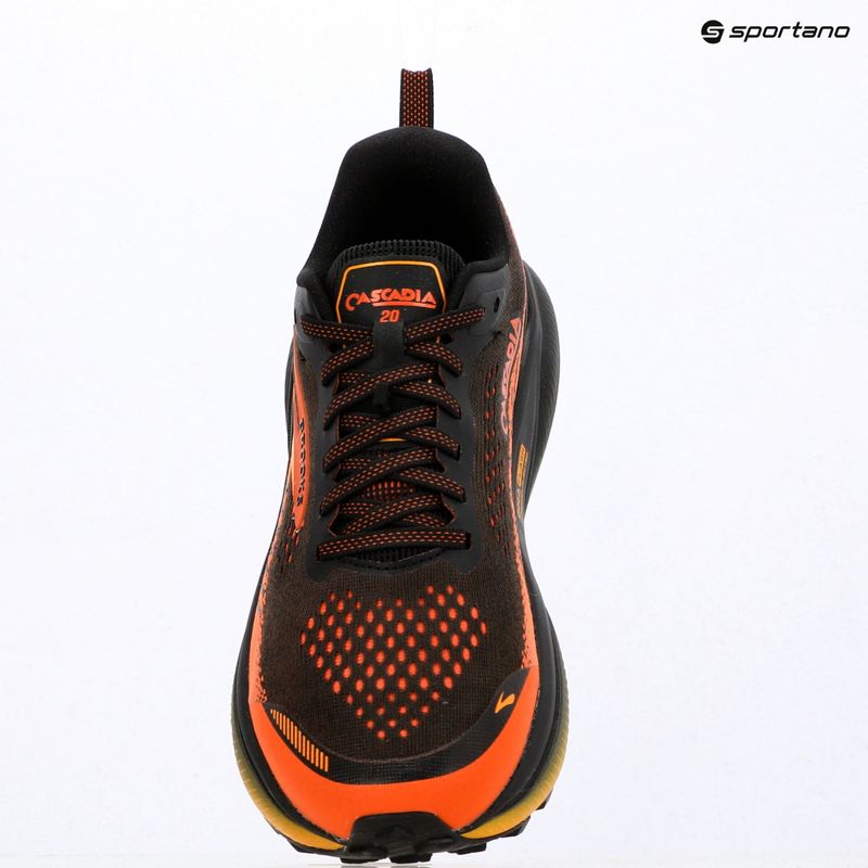 Încălțăminte de alergare pentru bărbați Brooks Cascadia 20 black/tigerlily/orange 16
