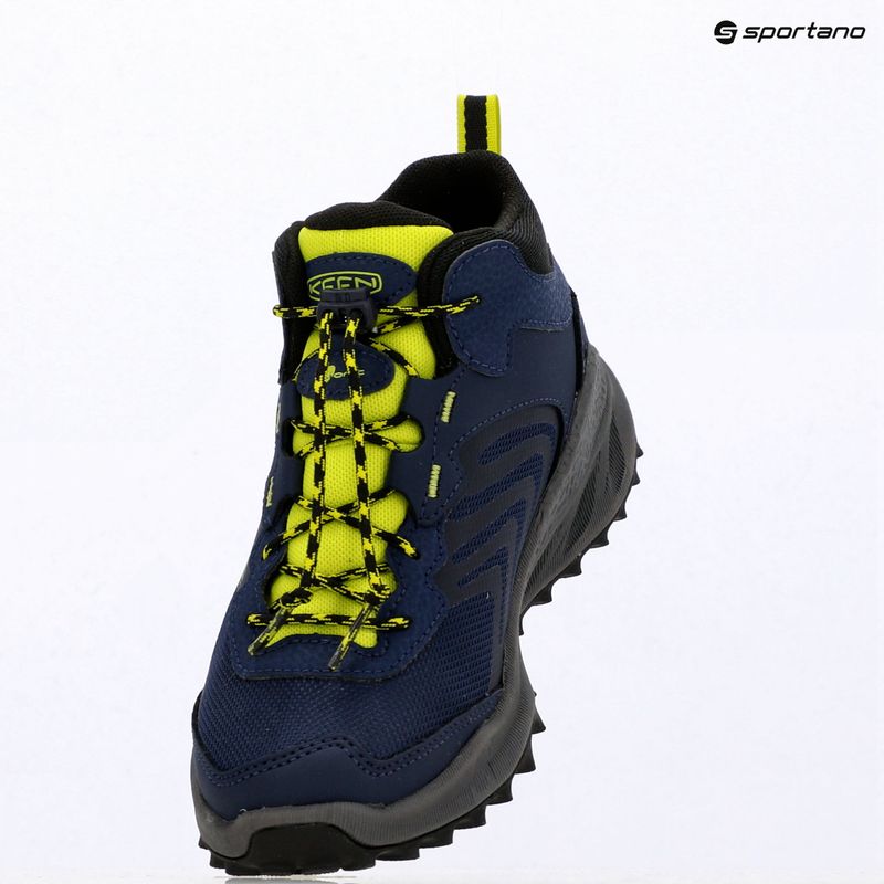 Încălțăminte de trekking pentru copii KEEN Zionic Mid Wp naval academy/evening primrose 13