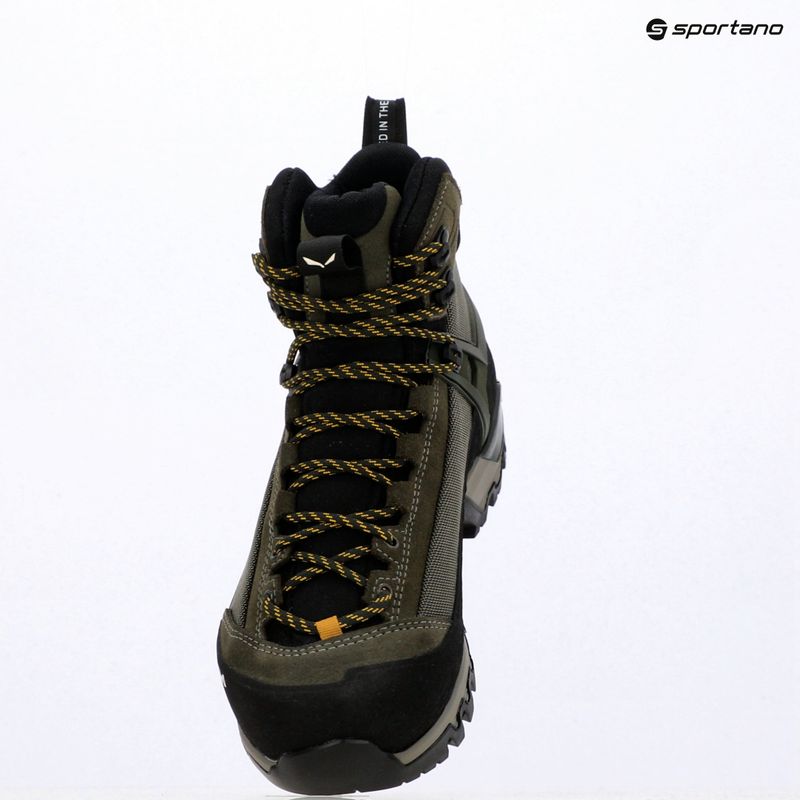 Încălțăminte de munte pentru bărbați Salewa MTN Trainer 3 Tech Mid GTX verde estompat/noapte în pădure 15