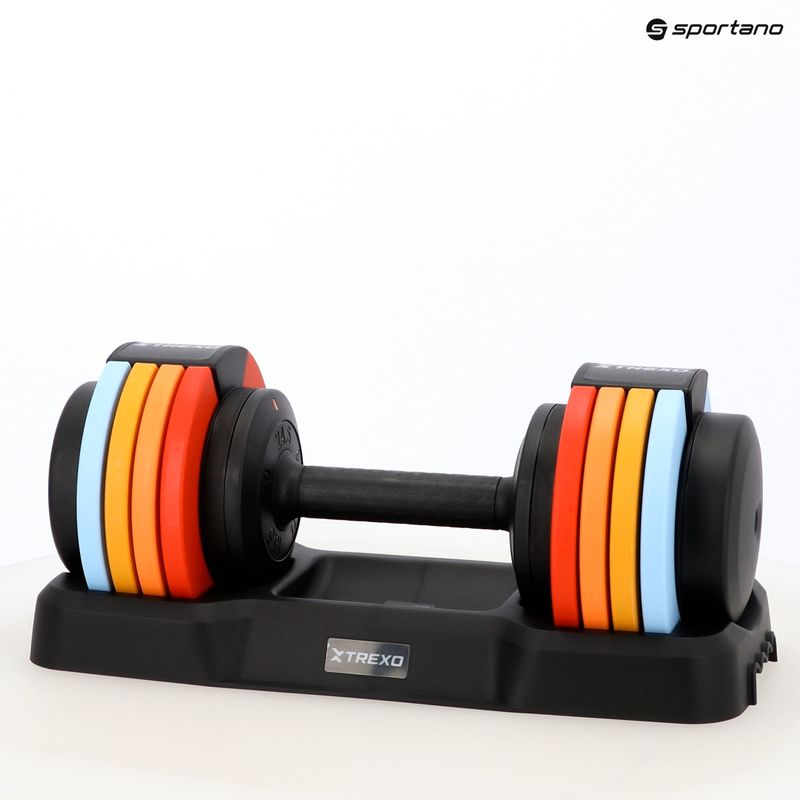 Halteră reglabilă XTREXO 25 kg multicolor 13