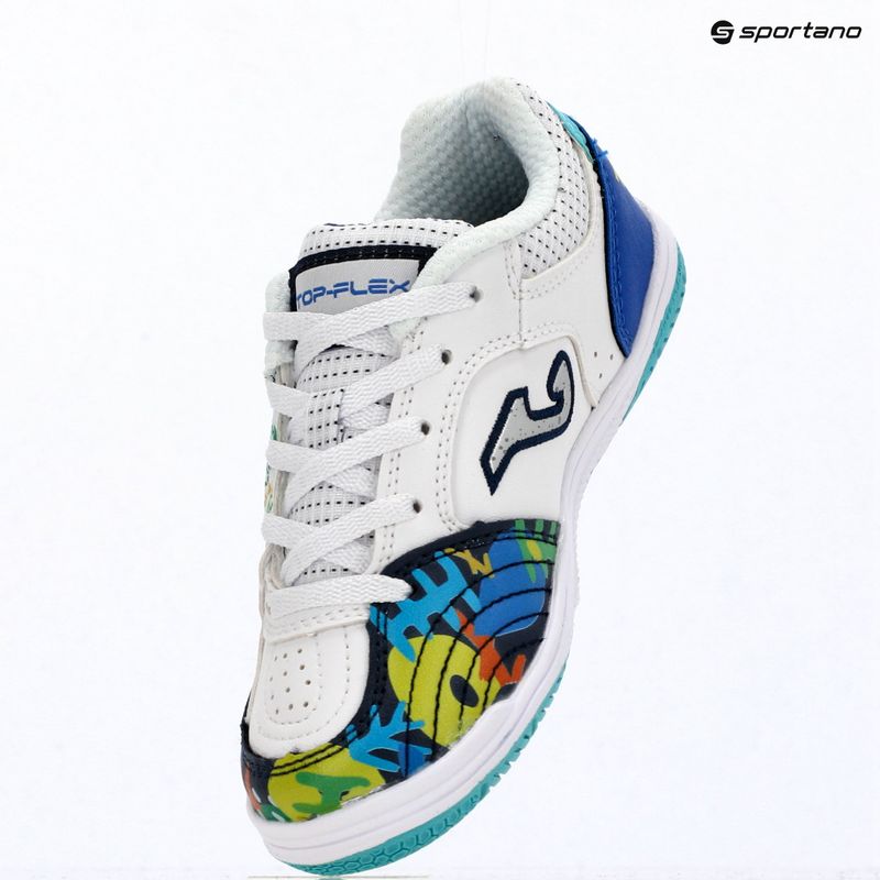Încălțăminte de fotbal pentru copii Joma Top Flex Jr IN white 14