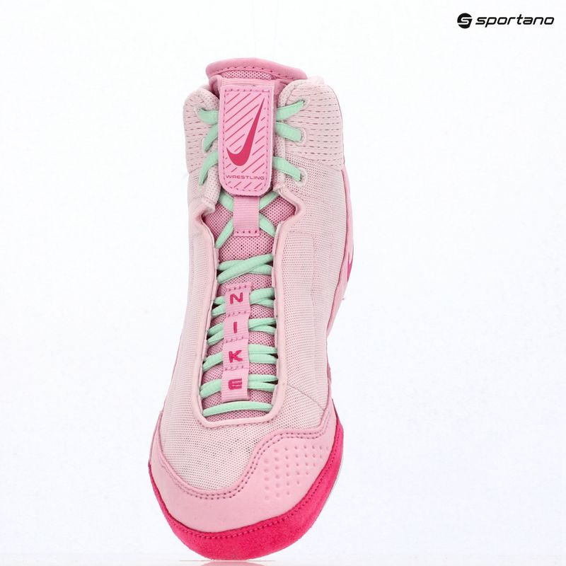 Încălțăminte de lupte Nike Inflict 4 pink foam/desert pink/pink rise/rrtic green 9