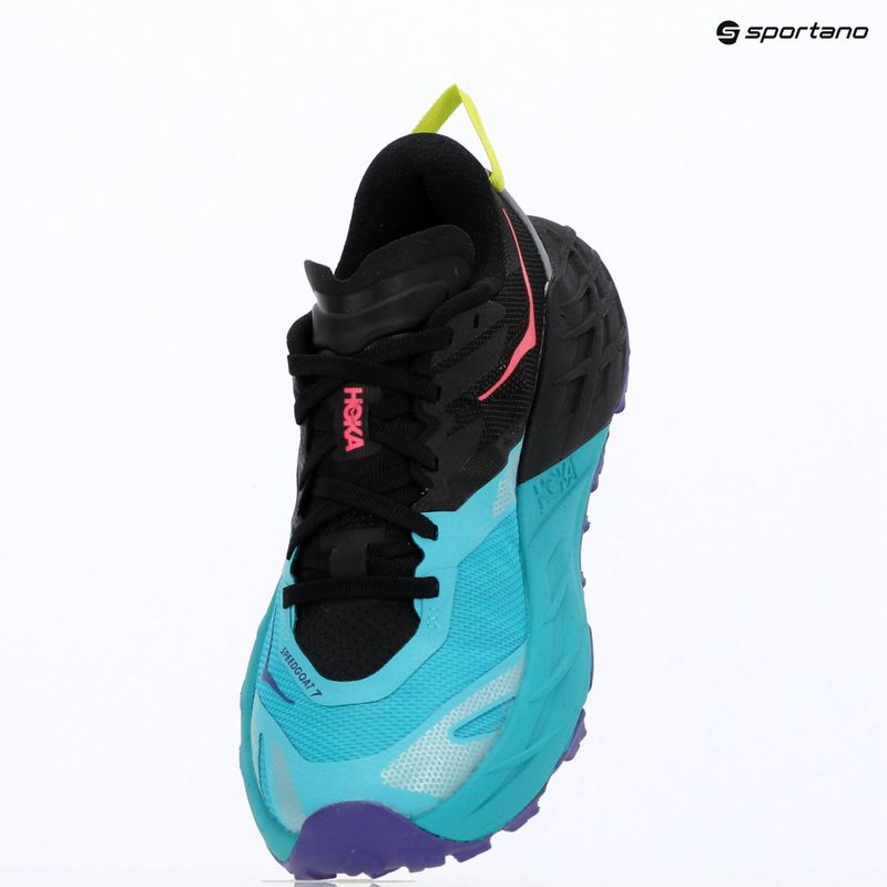 Încălțăminte de alergare pentru femei HOKA Speedgoat 7 black/electric aqua 17