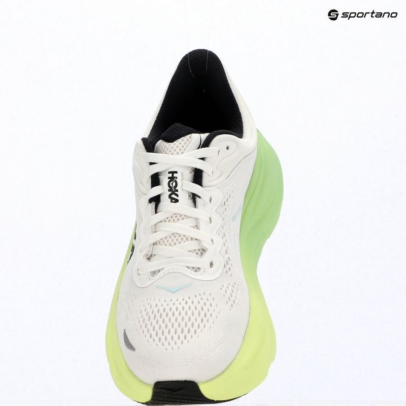 Încălțăminte de alergare pentru femei HOKA Bondi 9 white/tart apple 15