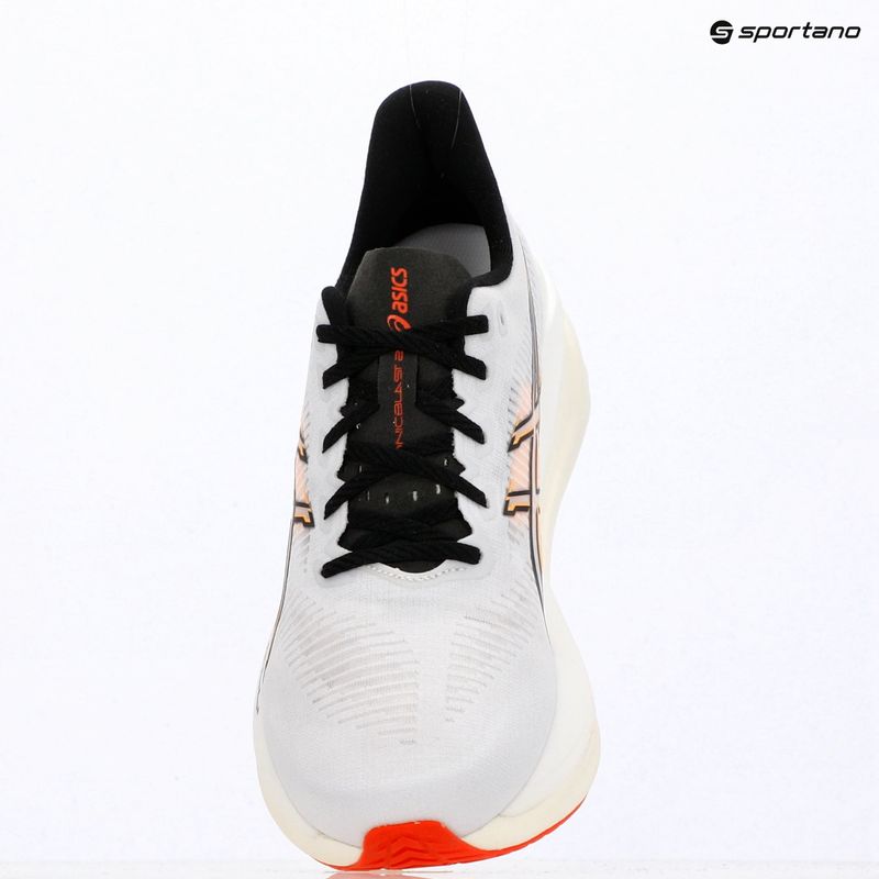 Pantofi de alergare bărbați ASICS Sonicblast 2 alb/oranj stadion 17