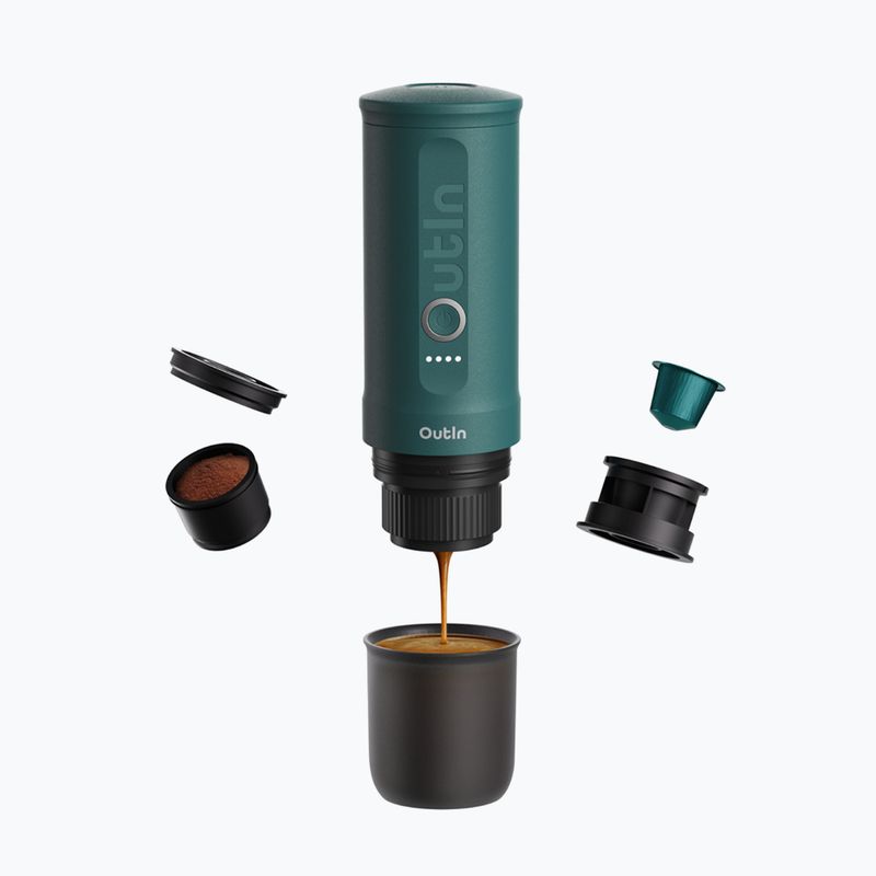 Mașină de cafea portabilă OutIn Nano Portable Espresso outi teal 2