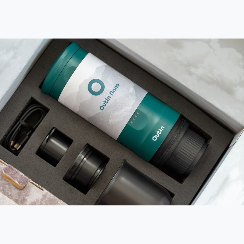 Mașină de cafea portabilă OutIn Nano Portable Espresso outi teal 8