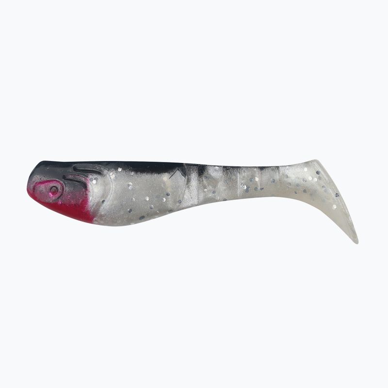 Momeală de cauciuc Relax Hoof 3 Standard 4 buc. Negru/Blank Pearl-Silver Glitter BLS3-S
