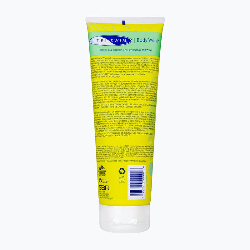 Gel de corp pentru îndepărtarea clorului TRISWIM limonka zen/mango 4