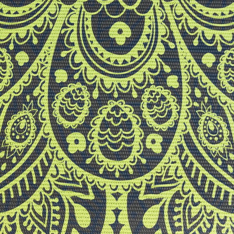 Covoraș de yoga Gaiam Premium Sundial Layers 6 mm black/navy/yellow 6
