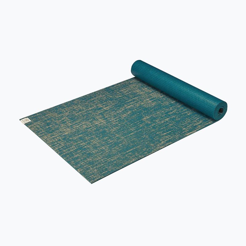 Covoraș de yoga Gaiam Jute 6 mm blue 3