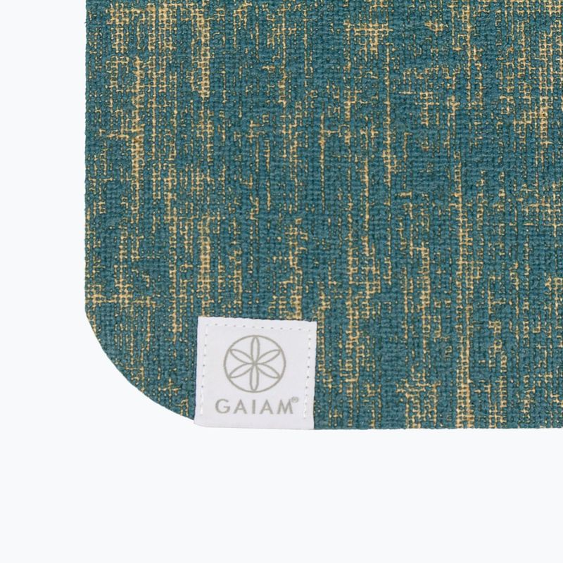 Covoraș de yoga Gaiam Jute 6 mm blue 4