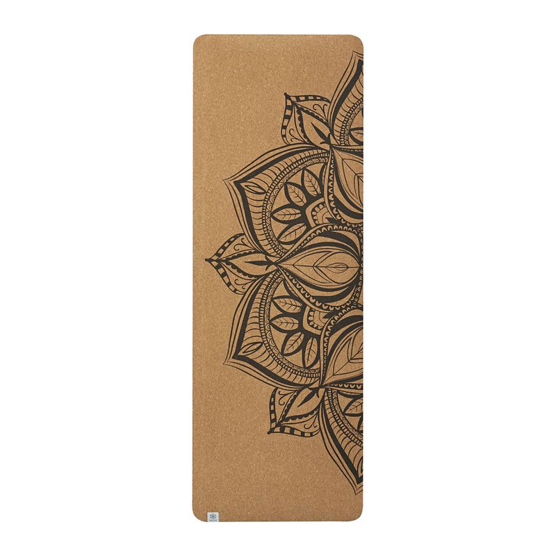 Covoraș de yoga pentru femei Gaiam Printed Cork Mandala maro 63495 5