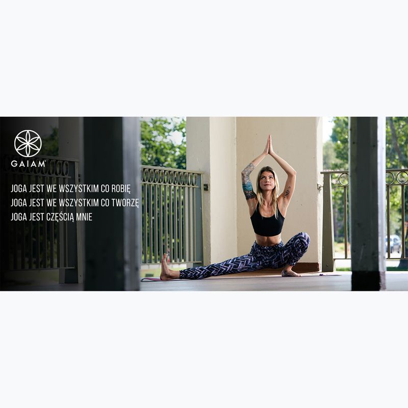 Covoraș de yoga Gaiam Intense Rust Sundial Flower 5 mm intense sundial flower 7