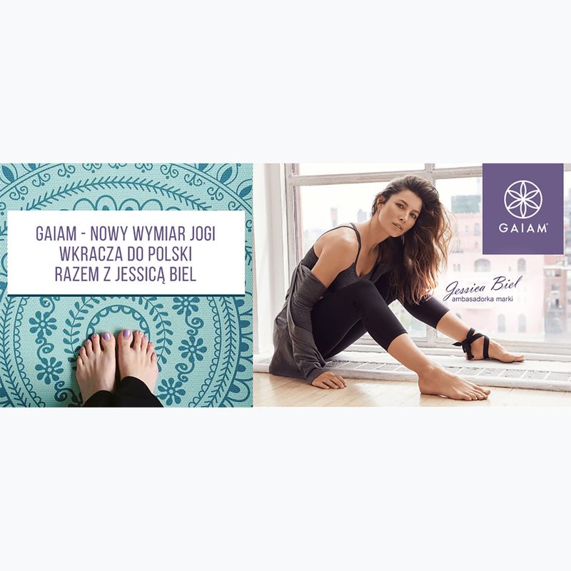 Covoraș de yoga Gaiam Intense Rust Sundial Flower 5 mm intense sundial flower 8