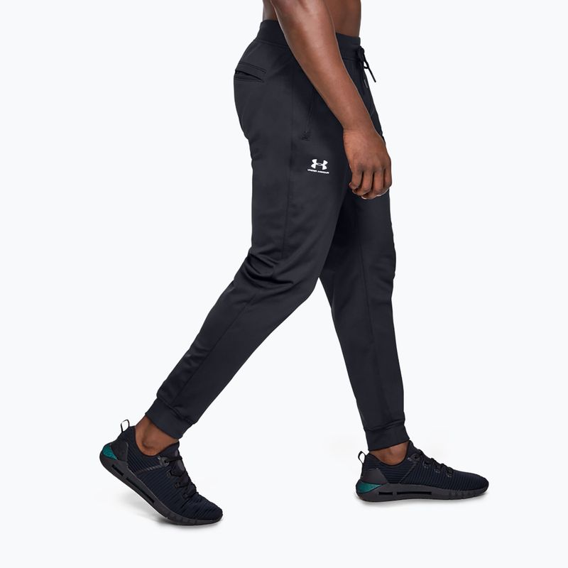 Pantaloni pentru bărbați Under Armour Sportstyle Tricot Jogger black/white 4