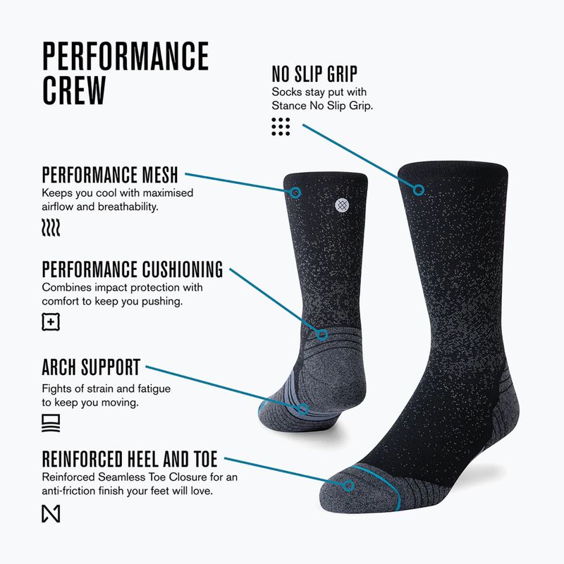 Șosete Stance Icon Sport Crew black 4
