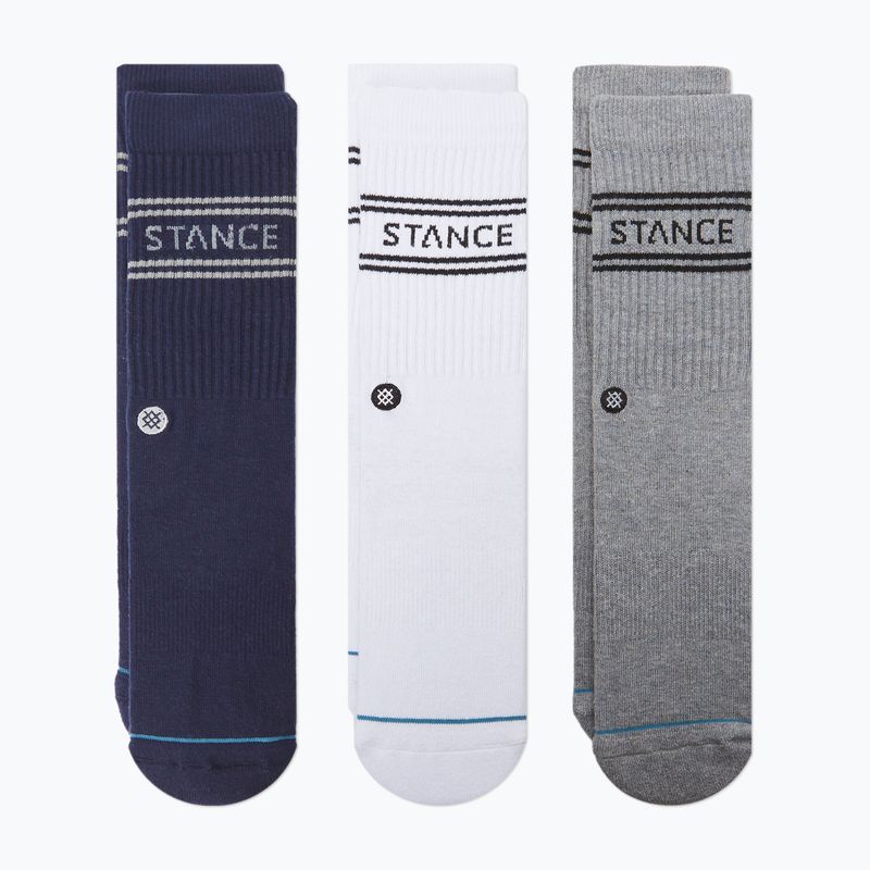 Șosete Stance Basic Crew 3 perechi navy