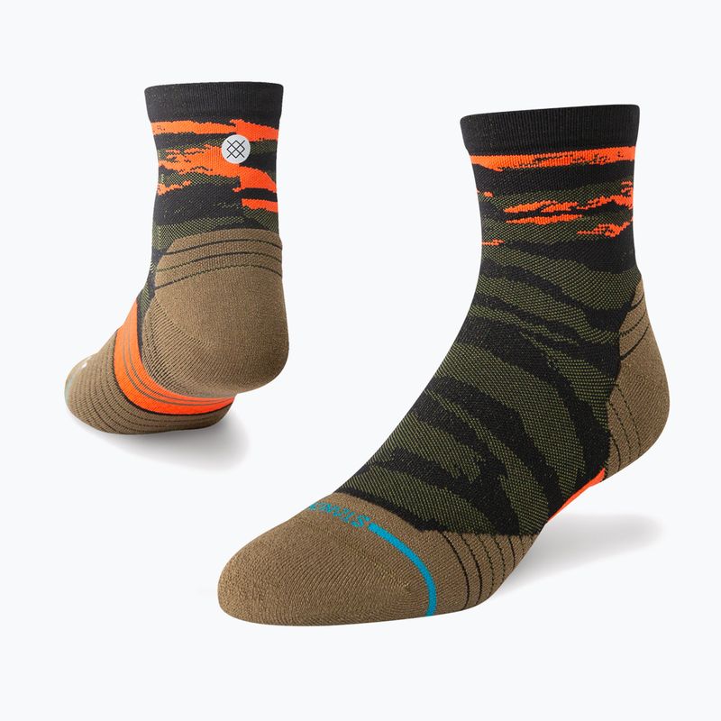 Șosete de alergare Stance Primal Light Quarter olive