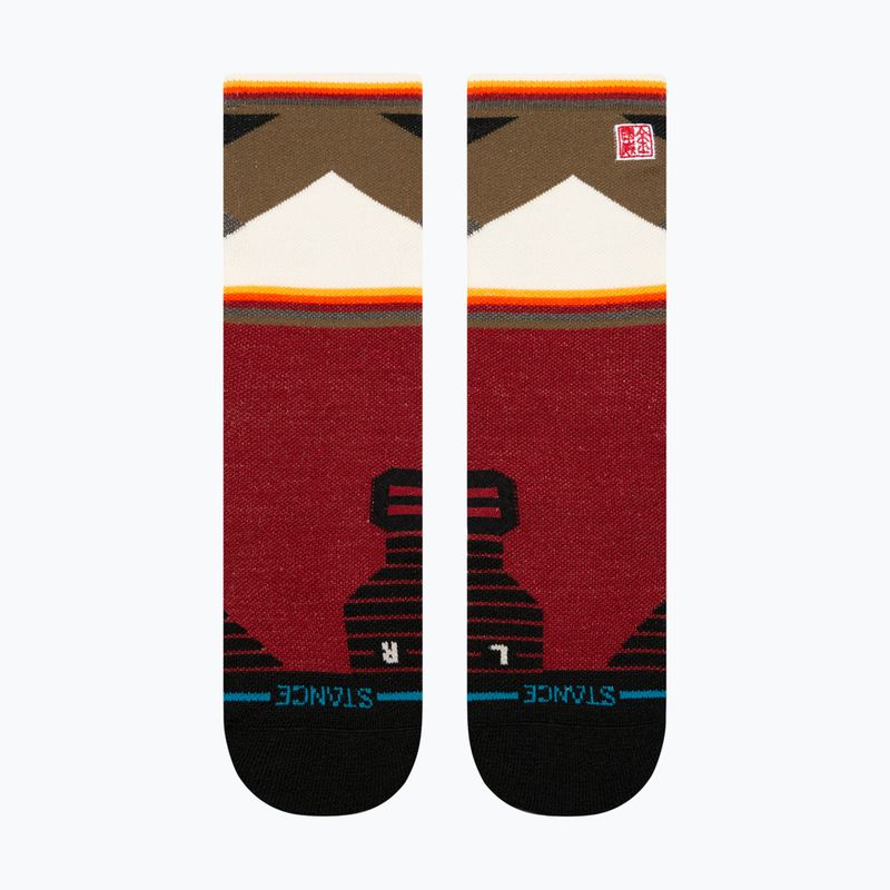 Șosete de alergare Stance Jimmy Chin Mid Wool Crew red 2