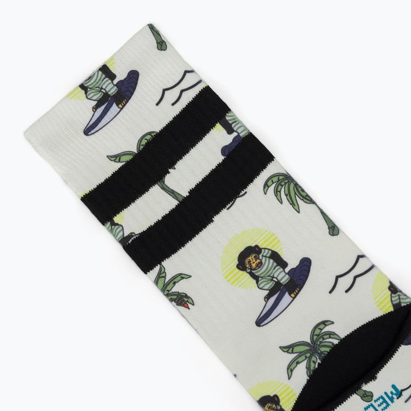 Șosete Stance Surfin Monkey Crew white 3