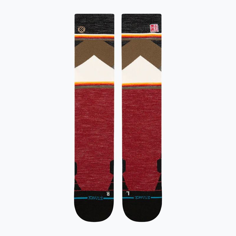 Stance Jimmy Chin Ultralight Wool Snow șosete de schi roșii 2
