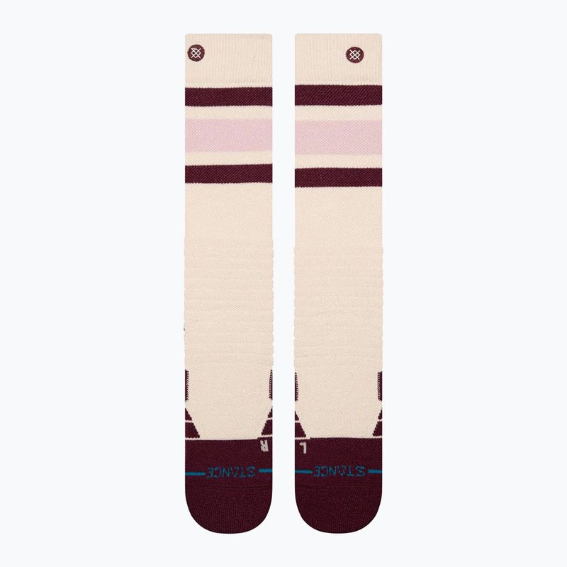 Șosete de schi pentru femei Stance Boyd Mid Wool Snow oat/meal 3