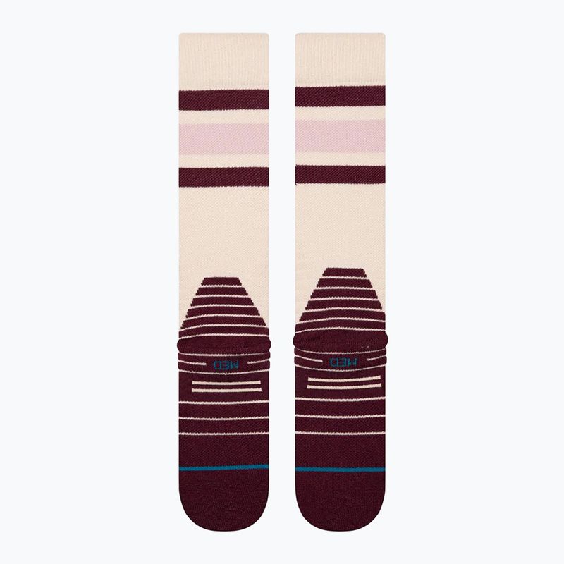 Șosete de schi pentru femei Stance Boyd Mid Wool Snow oat/meal 4
