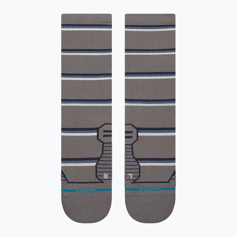 Șosete Stance Multistripe Run Ribbed Crew dark/grey 2