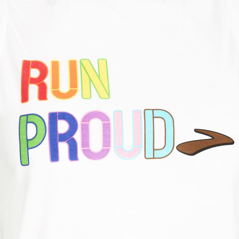 Tricou de alergare pentru femei Brooks Distance Graphic Tank white/rainbow/brow 3